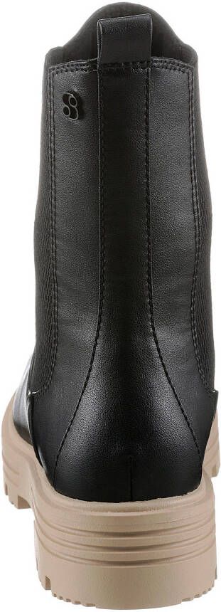 s.Oliver Chelsea-boots met aan beide kanten stretchinzetten