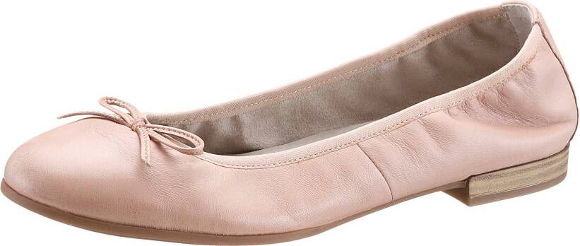 Tamaris Ballerina's Flats slipper businessschoen met decoratieve strik