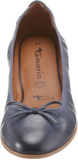 Tamaris Ballerina's Flats slipper businessschoen met decoratieve strik