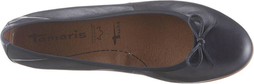 Tamaris Ballerina's Flats slipper businessschoen met decoratieve strik