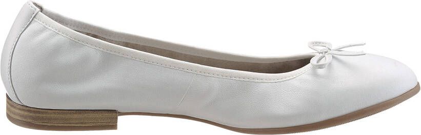 Tamaris Ballerina's Flats slipper businessschoen met decoratieve strik