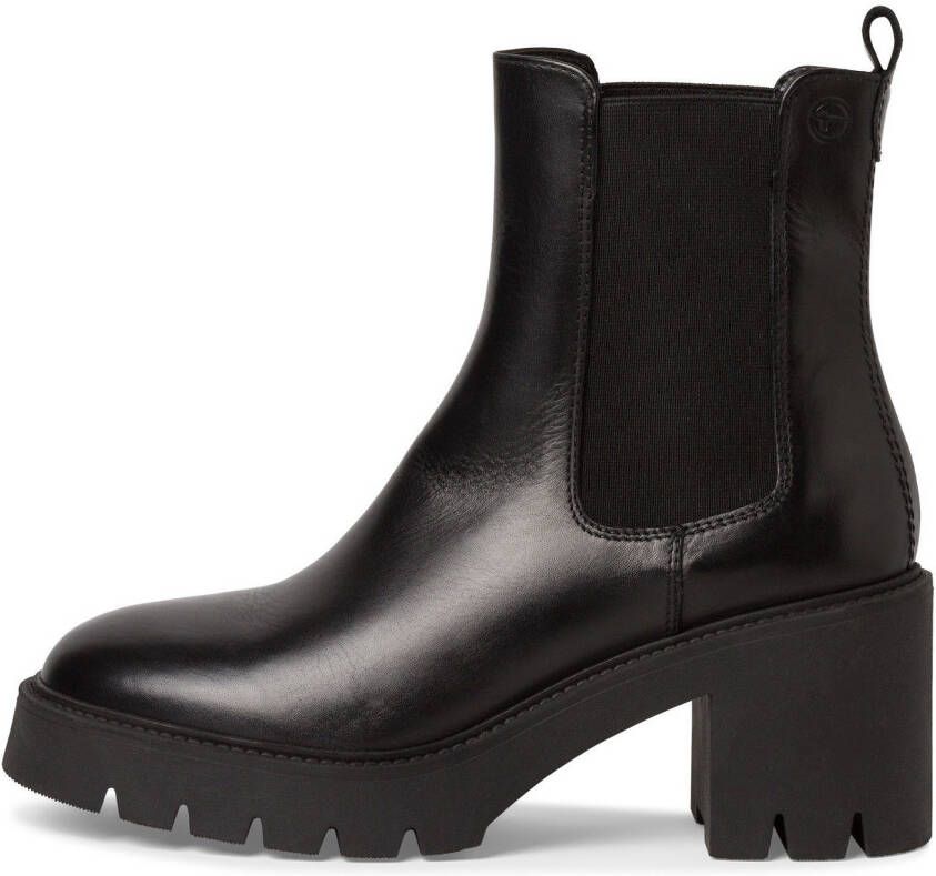 Tamaris Chelsea-boots met aanhaaklus en twee stretch-inzetten