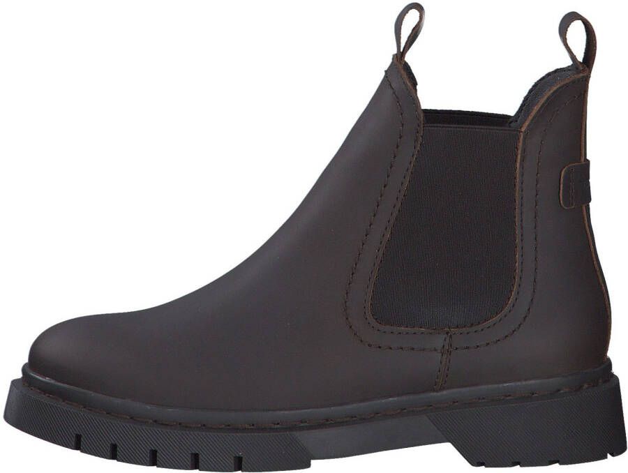 Tamaris Chelsea-boots blokhak instap laarzen enkellaars met twee aantrekloopjes