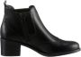 Tamaris Chelsea-boots blokhak enkellaars ankleboots met elegante lyra-perforatie - Thumbnail 1