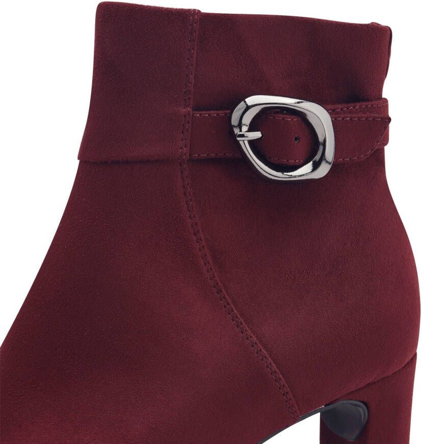 Tamaris Laarsjes blokhak avond schoen ankle-boots met elegante decoratieve gesp