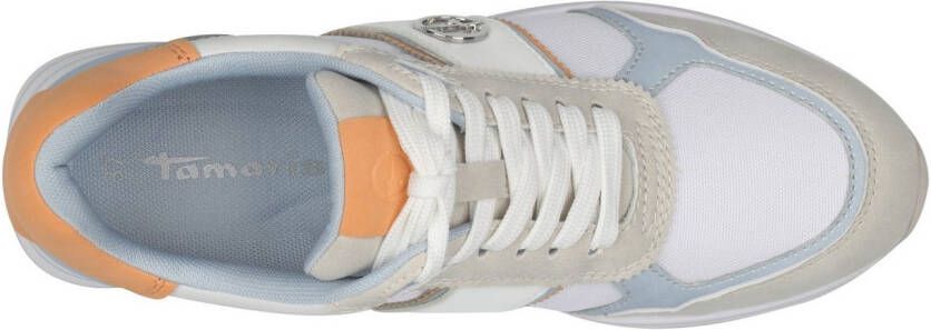 Tamaris Plateausneakers vrijetijdsschoen lage schoen veterschoen met gekleurde accenten