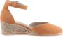 Tamaris Oranje Suède Espadrille Sleehak Sandaal Orange Dames - Thumbnail 15