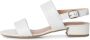 Tamaris Witte Casual Open Platte Sandalen White Dames - Thumbnail 9