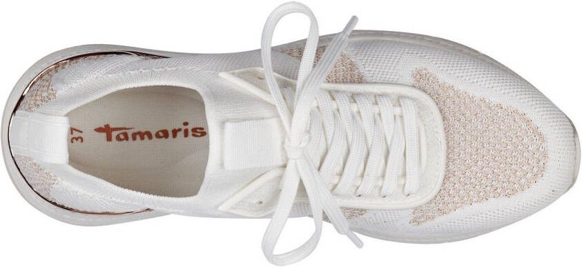 Tamaris Slip-on sneakers slipper halfschuh vrijetijdsschoen met opgestikte veters