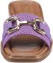 Tamaris Elegante paarse slipper met gouden ketting Purple Dames - Thumbnail 8