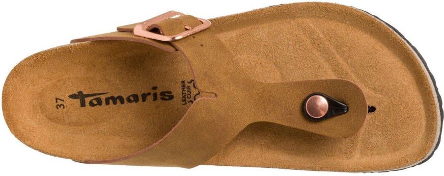 Tamaris Teenslippers Corra zomerschoen slippers met comfortabele tussenstuk voor de tenen