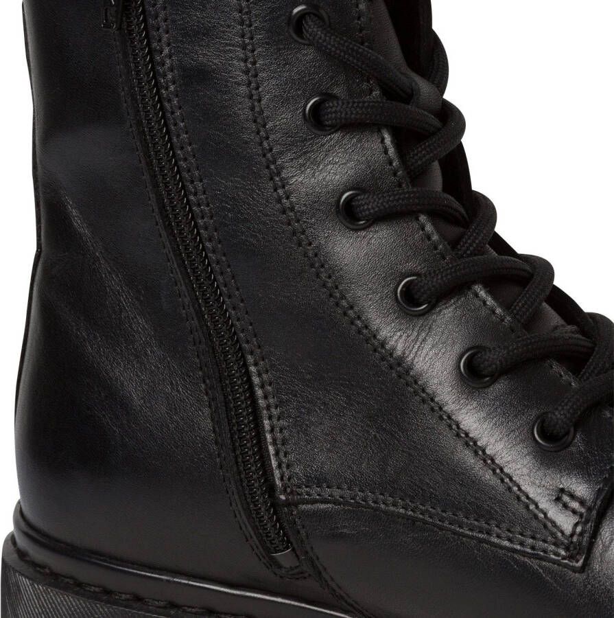 Tamaris Veterschoenen lace-up ankle boots chunky boots with logoprinted pull tab