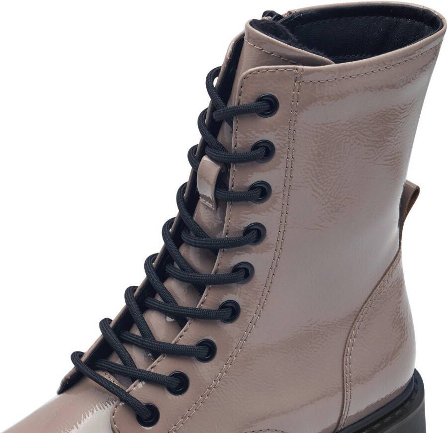 Tamaris Veterschoenen herfstmode blokhak veterschoen met touch it-uitrusting