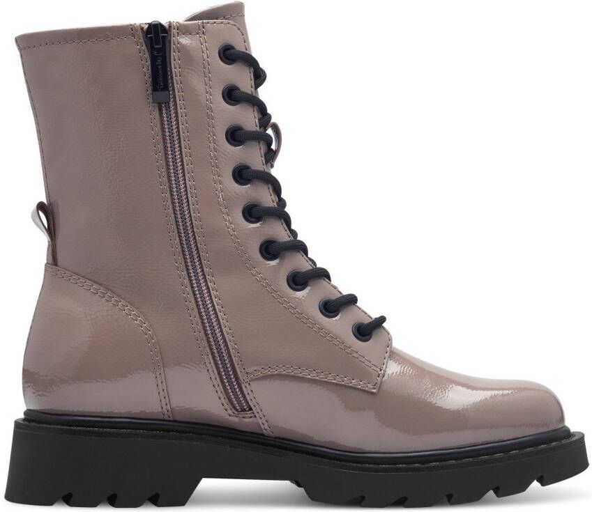 Tamaris Veterschoenen herfstmode blokhak veterschoen met touch it-uitrusting