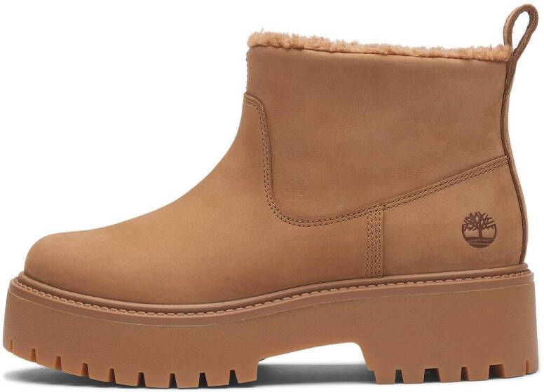 Timberland Chelsea-boots STONE STREET MID WARM LINED BOOT Enkellaarsjes winterschoenen ankle boots gevoerd