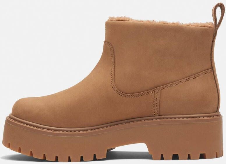 Timberland Chelsea-boots STONE STREET MID WARM LINED BOOT Enkellaarsjes winterschoenen ankle boots gevoerd