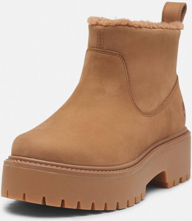 Timberland Chelsea-boots STONE STREET MID WARM LINED BOOT Enkellaarsjes winterschoenen ankle boots gevoerd