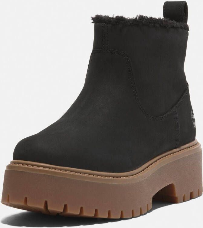 Timberland Chelsea-boots STONE STREET MID WARM LINED BOOT Enkellaarsjes winterschoenen ankle boots gevoerd