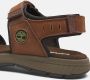 Timberland Governor's Island 3 Strap Heren Sandalen Dark Brown - Thumbnail 13