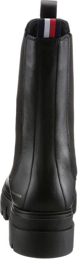 Tommy Hilfiger Chelsea-boots MONOCHROMATIC CHELSEA BOOT met stretchinzetten