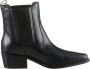 Tommy Hilfiger Western Stijl Leren Cowboy Laarzen Black Dames - Thumbnail 17