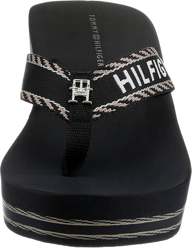 Tommy Hilfiger Dianets TOMMY WEBBING H WEDGE SANDAL met sleehak