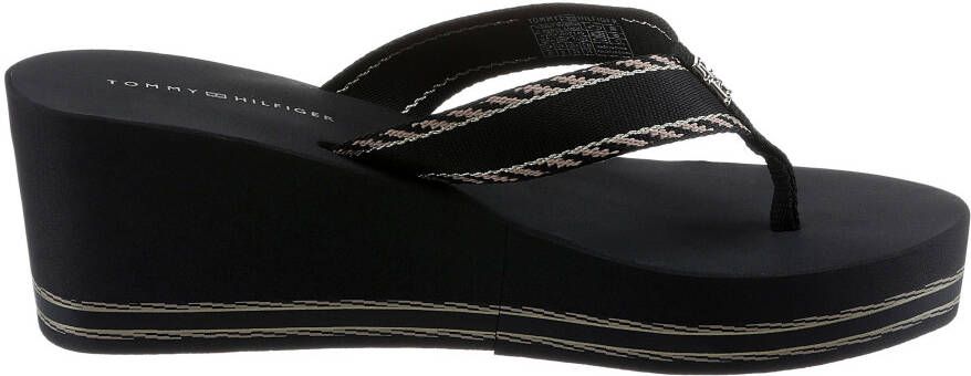 Tommy Hilfiger Dianets TOMMY WEBBING H WEDGE SANDAL met sleehak