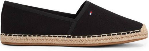 Tommy Hilfiger Espadrilles FLAG CANVAS ESPADRILLE slippers flats comfortabele schoen met bamboe bekleding en decoratieve naden