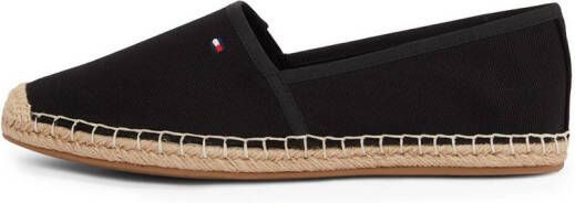 Tommy Hilfiger Espadrilles FLAG CANVAS ESPADRILLE slippers flats comfortabele schoen met bamboe bekleding en decoratieve naden