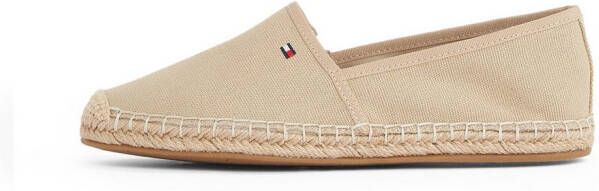 Tommy Hilfiger Espadrilles FLAG CANVAS ESPADRILLE slippers flats comfortabele schoen met bamboe bekleding en decoratieve naden