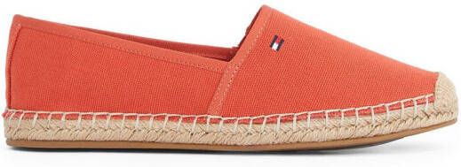 Tommy Hilfiger Espadrilles FLAG CANVAS ESPADRILLE slippers flats comfortabele schoen met bamboe bekleding en decoratieve naden