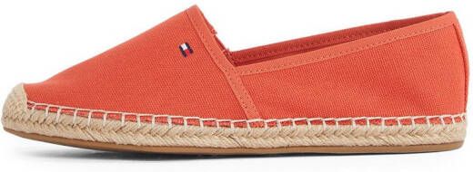 Tommy Hilfiger Espadrilles FLAG CANVAS ESPADRILLE slippers flats comfortabele schoen met bamboe bekleding en decoratieve naden