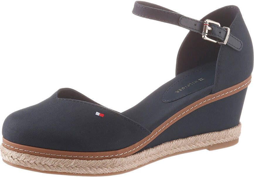 Tommy Hilfiger Gesppumps BASIC CLOSED TOE MID WEDGE strap sandal wedge heel summer shoe with adjustable buckle