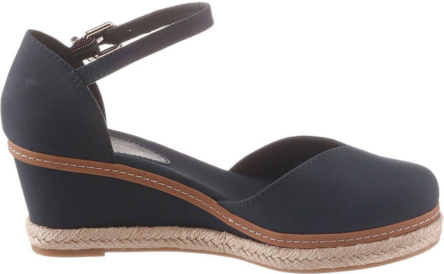 Tommy Hilfiger Gesppumps BASIC CLOSED TOE MID WEDGE strap sandal wedge heel summer shoe with adjustable buckle