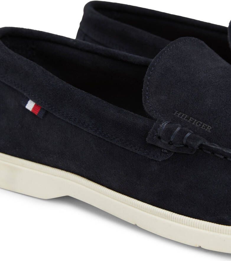 Tommy Hilfiger Instappers HILFIGER CASUAL SUEDE LOAFER