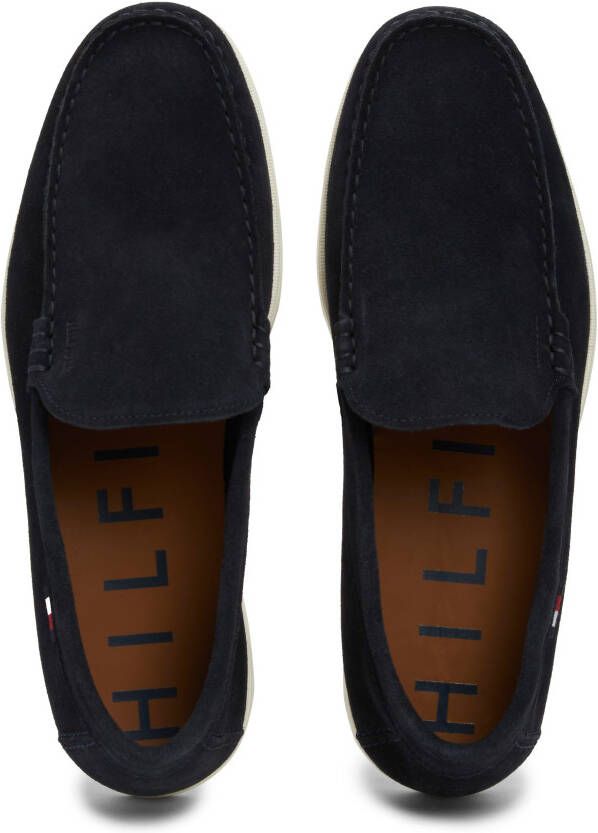 Tommy Hilfiger Instappers HILFIGER CASUAL SUEDE LOAFER