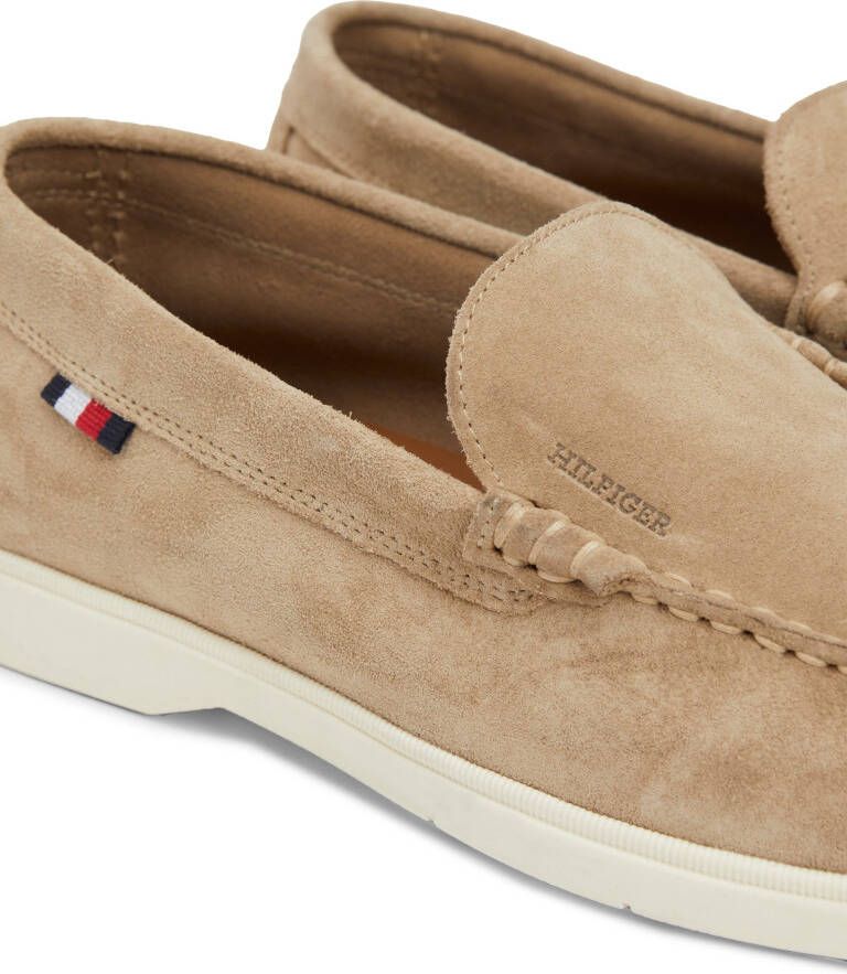 Tommy Hilfiger Instappers HILFIGER CASUAL SUEDE LOAFER