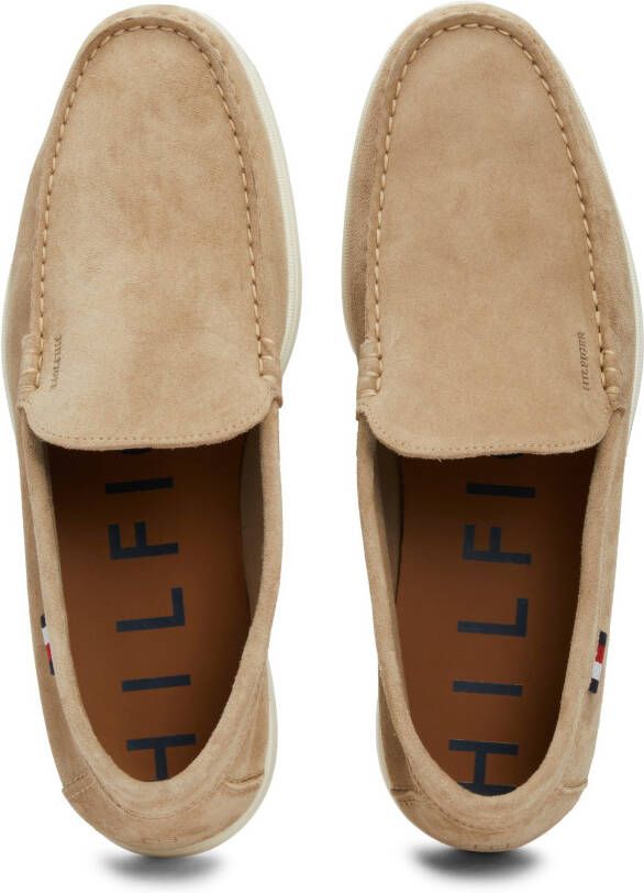 Tommy Hilfiger Instappers HILFIGER CASUAL SUEDE LOAFER