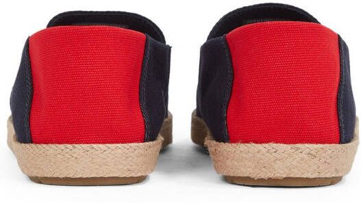 Tommy Hilfiger Instappers HILFIGER ESPADRILLE CORE TEXTILE instapschoen espadrilles zomerschoen contrastaccent op de hiel