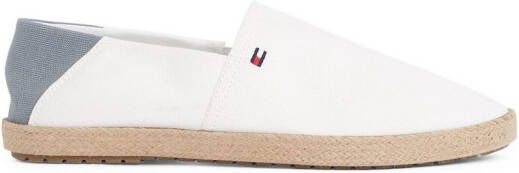 Tommy Hilfiger Instappers HILFIGER ESPADRILLE CORE TEXTILE instapschoen espadrilles zomerschoen contrastaccent op de hiel