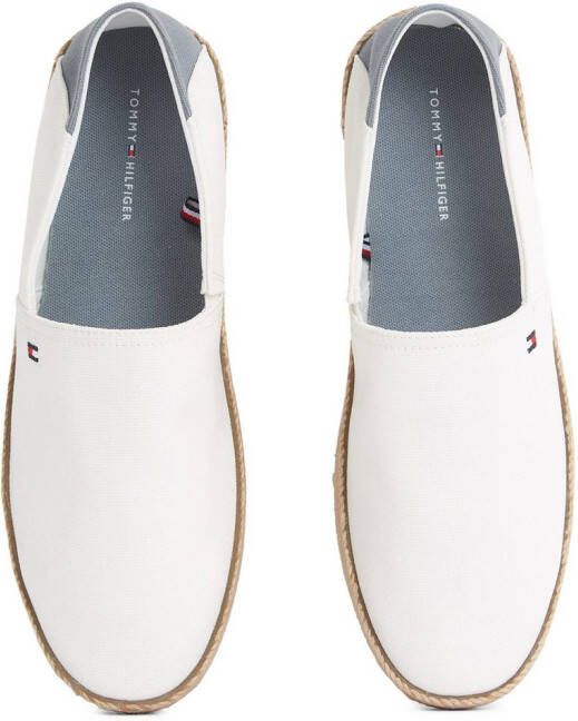 Tommy Hilfiger Instappers HILFIGER ESPADRILLE CORE TEXTILE instapschoen espadrilles zomerschoen contrastaccent op de hiel