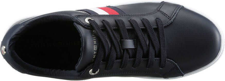 Tommy Hilfiger Plateausneakers CORP WEBBING SNEAKER met strepen opzij