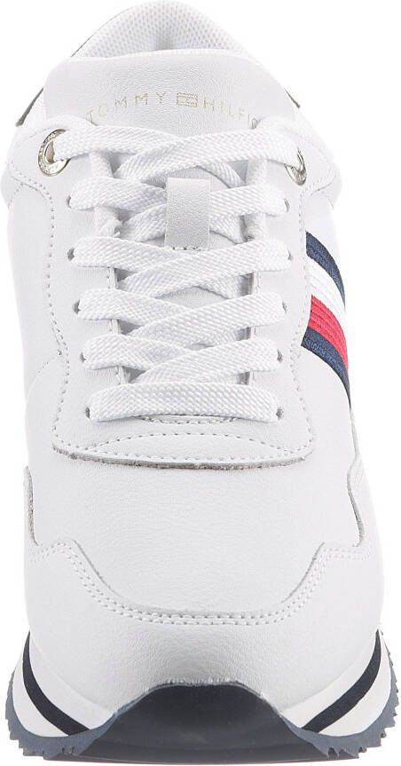 Tommy Hilfiger Plateausneakers ESSENTIAL WEBBING RUNNER met strepen opzij