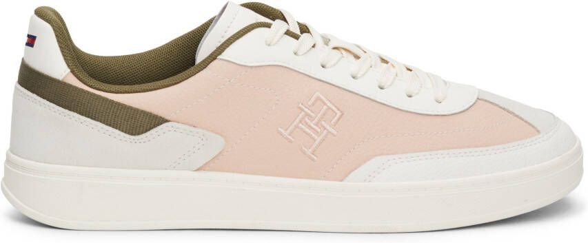 Tommy Hilfiger Plateausneakers TH HERITAGE COURT SNEAKER SDE vrijetijdsschoen lage schoen veterschoen met zijlijk th-logo