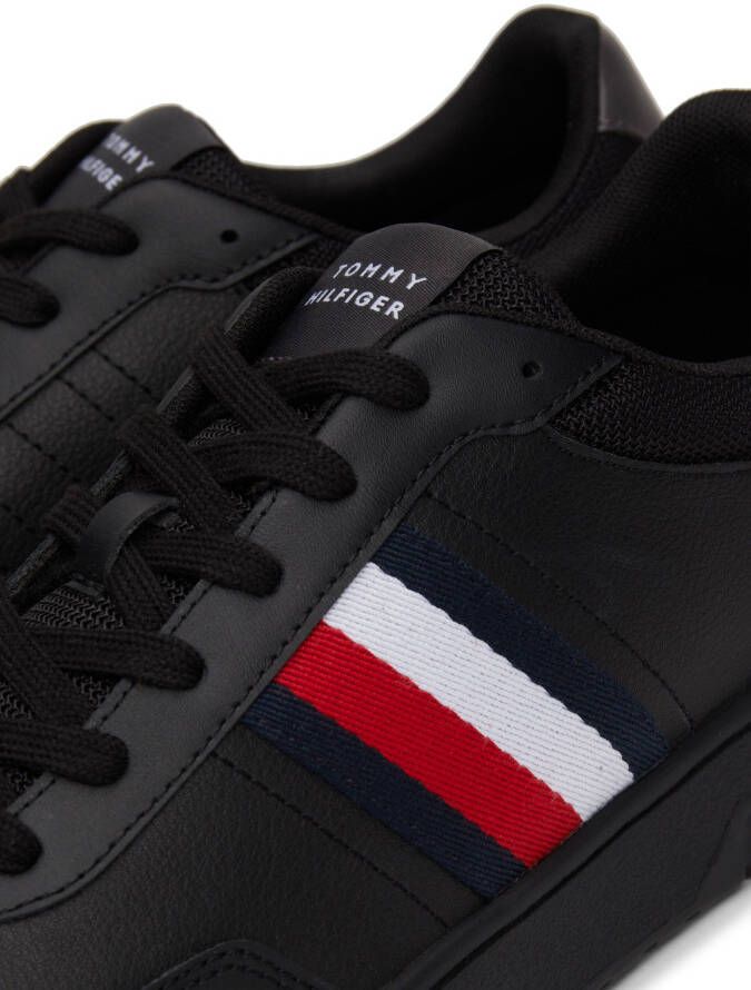 Tommy Hilfiger Plateausneakers TH BASKET CORE LITE vrijetijdsschoen halve schoen veterschoen met gepolsterde schacht