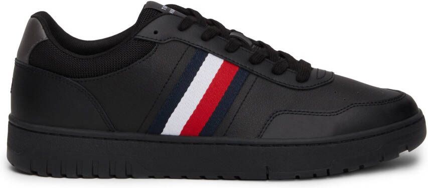 Tommy Hilfiger Plateausneakers TH BASKET CORE LITE vrijetijdsschoen halve schoen veterschoen met gepolsterde schacht