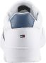 Tommy Hilfiger Sportieve witte vetersneakers met contrastdetails White Heren - Thumbnail 12