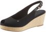 Tommy Hilfiger Sleehaksandaaltjes ICONIC ELENA SLING BACK WEDGE zomerschoen sandaal keilhak met verstelbare gesp - Thumbnail 65