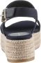 TOMMY HILFIGER Blauwe Espadrilles Mid Wedge Sandal - Thumbnail 8