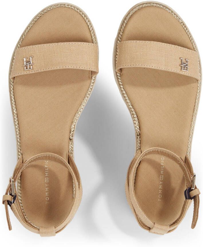 Tommy Hilfiger Sandalen LINEN WITH GOLD FLATFORM